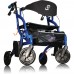 Airgo® Fusion™ Side-Folding Rollator and Transport Chair - Pacific Blue 