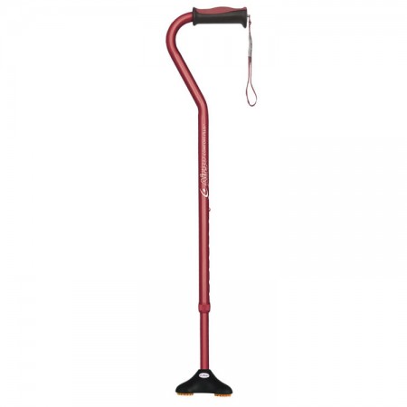 Airgo Comfort-Plus Cane with MiniQuad Ultra-Stable Tip - Burgundy