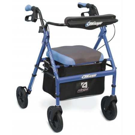 Airgo® Comfort-Plus™ XWD Rollator (Bariatric) - Iridescent Blue