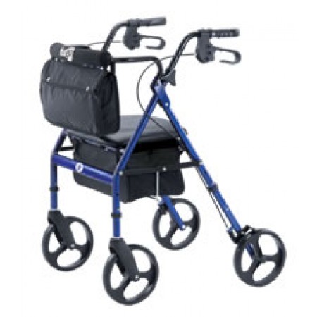 Hugo® Elite Rollator with a seat - Pacific Blue