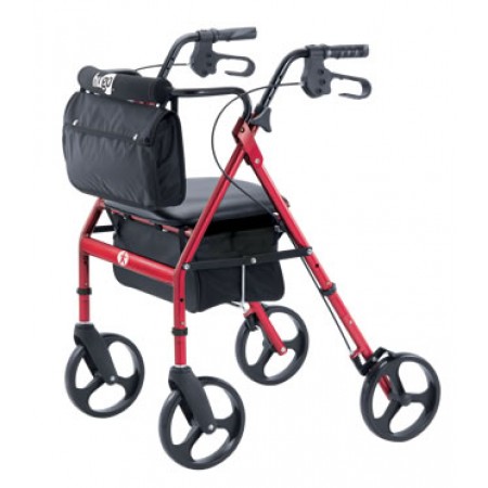 Hugo® Elite Rollator with a seat - Red