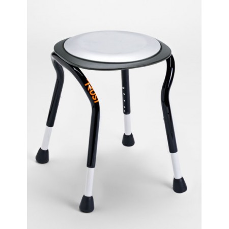 TrustCare® Let's Frisbee - Black (Shower Stool with Swivel Seat)