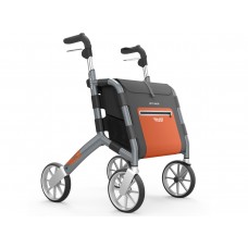 TrustCare® Let’sShop Outdoor Rollator - Grey (With Backrest & Bags)